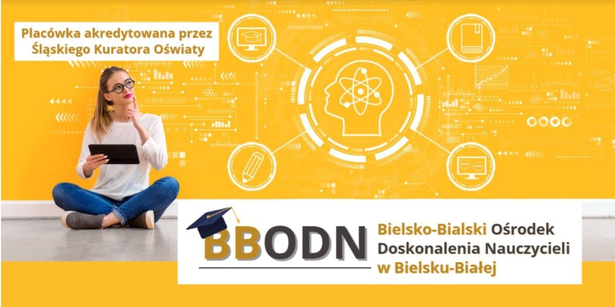 Grafika prezentująca szkołę i jej nazwę